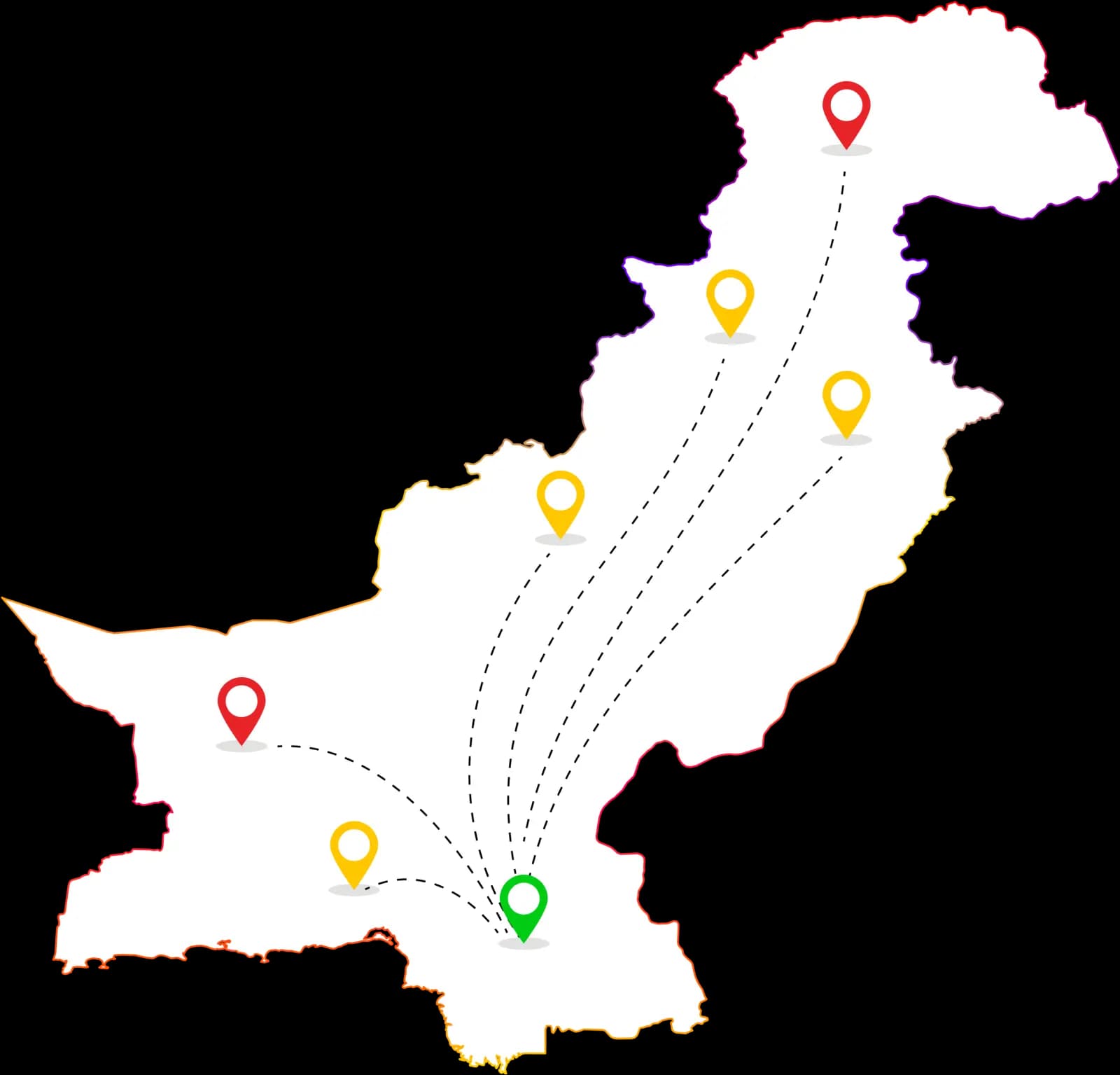 pakistan map